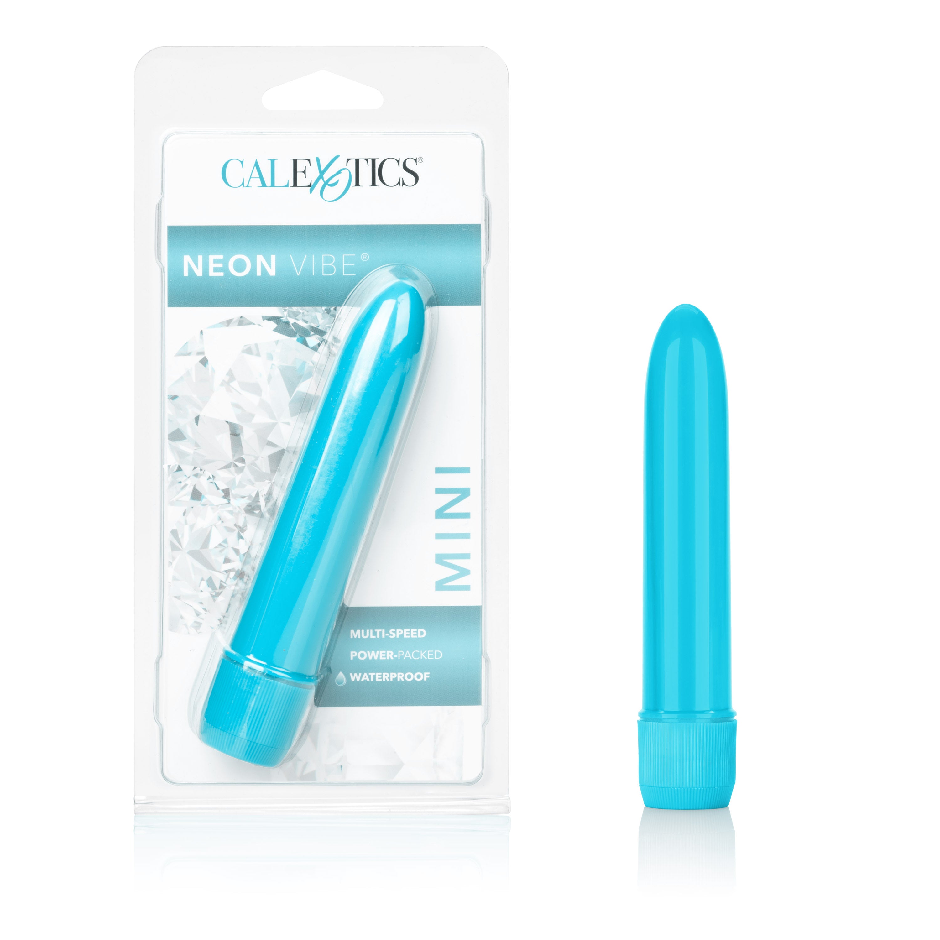 "Mini Neon Multi-Speed Vibe 4.5 Inches - Blue SE0542122"