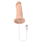 6 Inch Girthy Vibrating Dong - Light