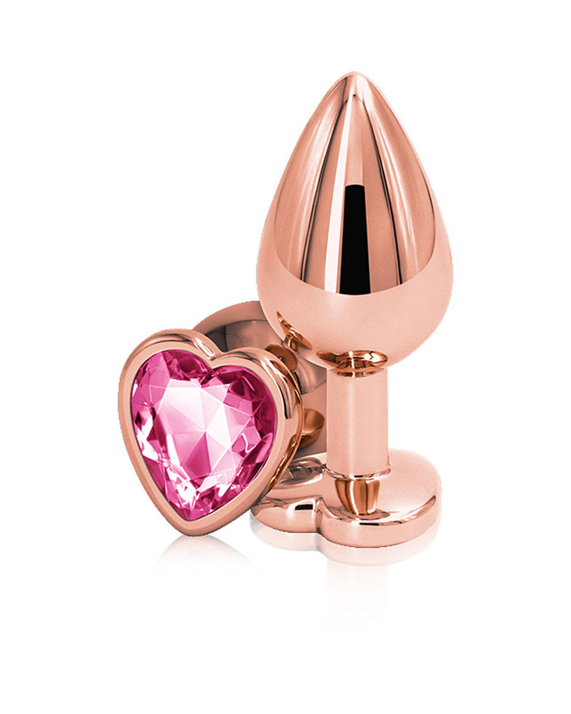 Rear Assets - Rose Gold Heart - Medium - Pink