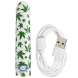 420 Slim Cannabis Leaf Vibe - White/green