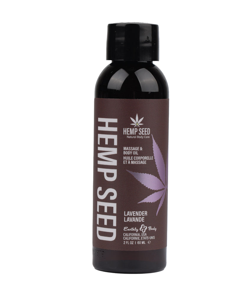 "Hemp Seed Massage and Body Oil - Lavender - 2 Fl. Oz./ 60ml EB-MAS217E"