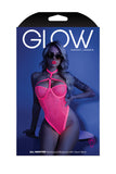 "All Nighter Harness Bodysuit - Medium/large - Neon Pink FL-GL2103-ML-B"