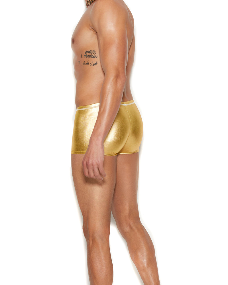 "Men's Gold Lame Boxer Brief - Small/medium - Gold EM-82193GLDSM"