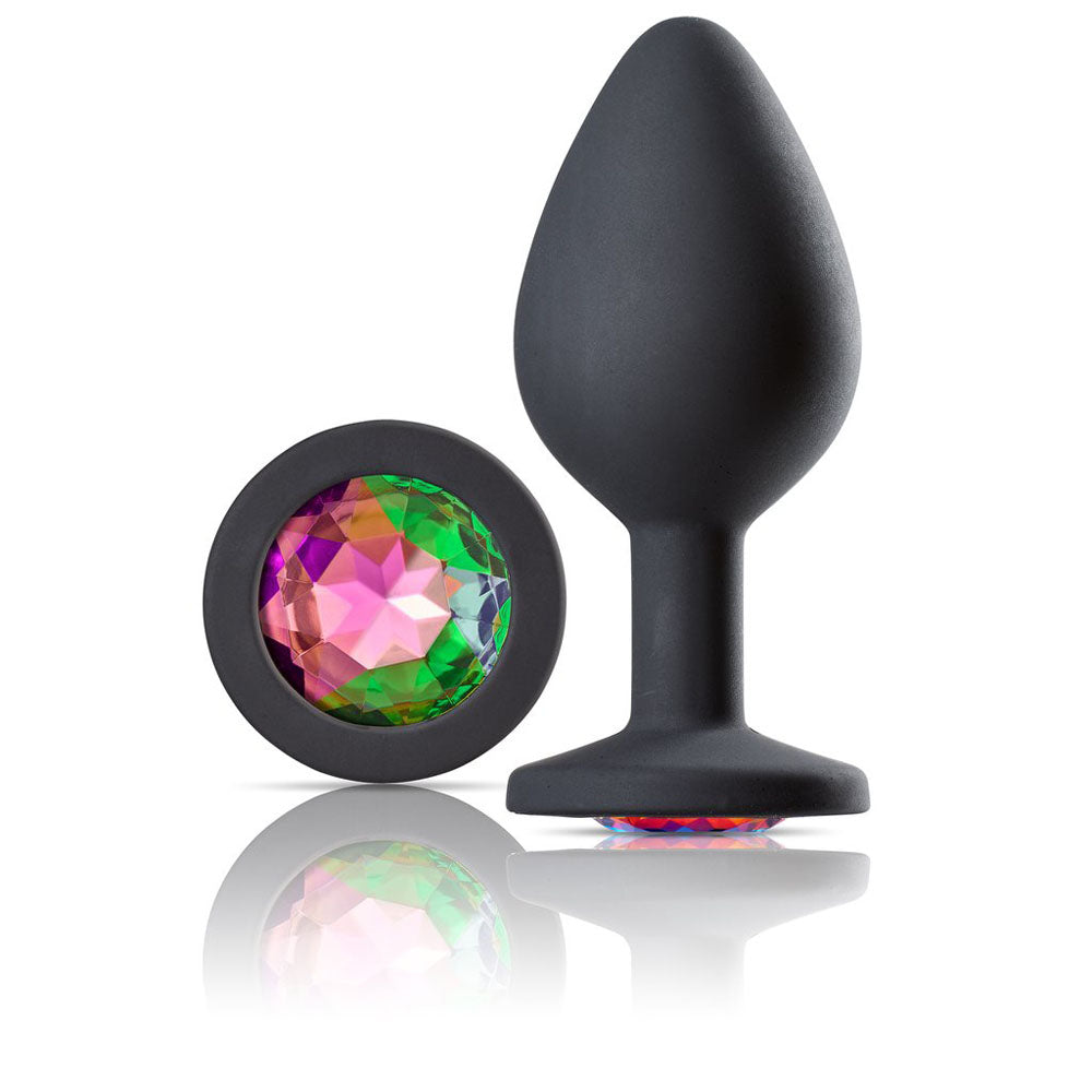 Cloud 9 Novelties Gems Jeweled Silicone Anal Plug - Medium