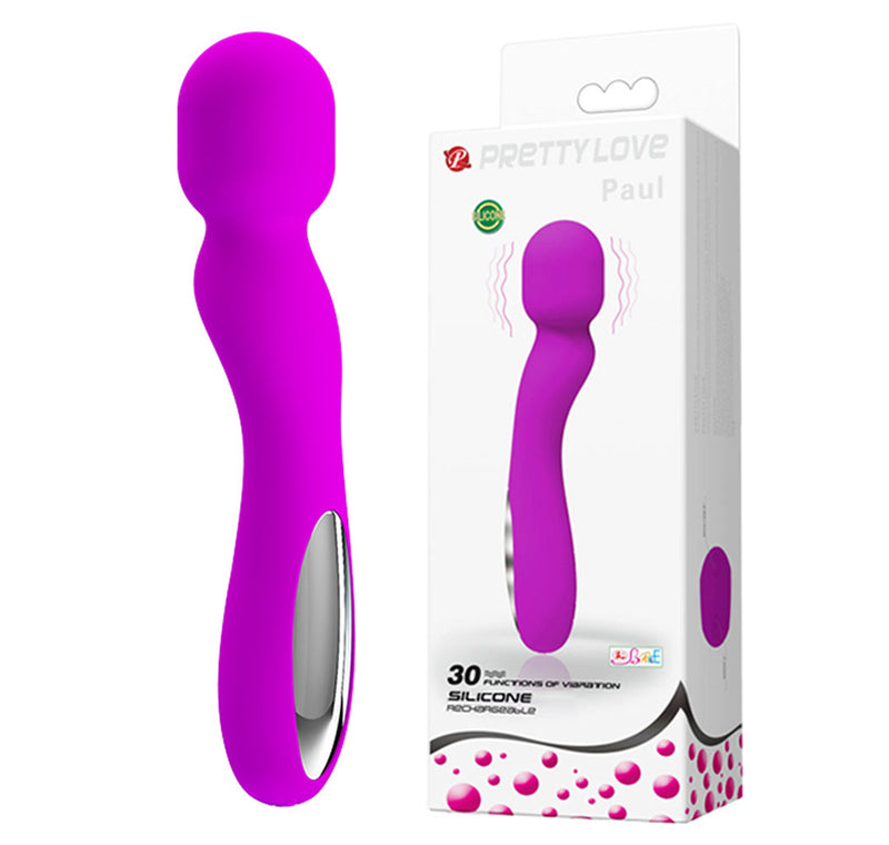 "Pretty Love Paul USB Rechargeable Wand - Fuchsia BI-014313"