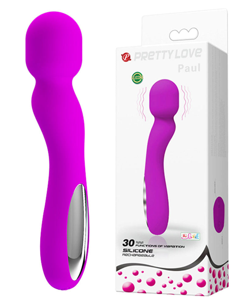 "Pretty Love Paul USB Rechargeable Wand - Fuchsia BI-014313"