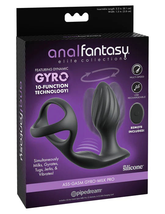 Anal Ass-Gasm Gyro-Milk Pro - Black