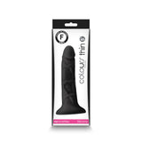 Colours - Pleasures - Thin 5 Inch Dildo - Black