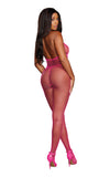 "Diamond Net Bodystocking - One Size - Neon Pink DG-0079NNPKOS"