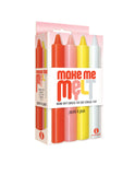 "The 9's Make Me Melt Sensual Warm-Drip Candles 4 Pack - Pastel ICB2327-2"