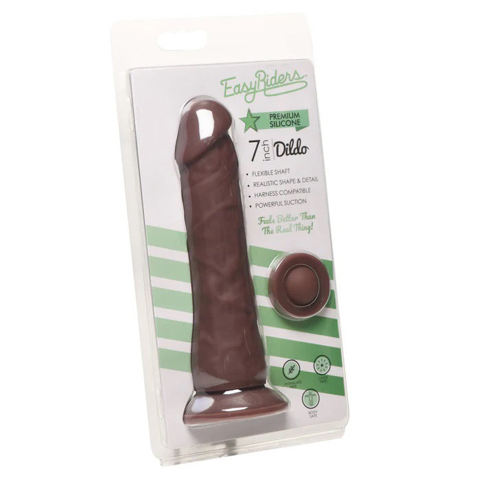Easy Riders 7 Silicone Dildo - Dark