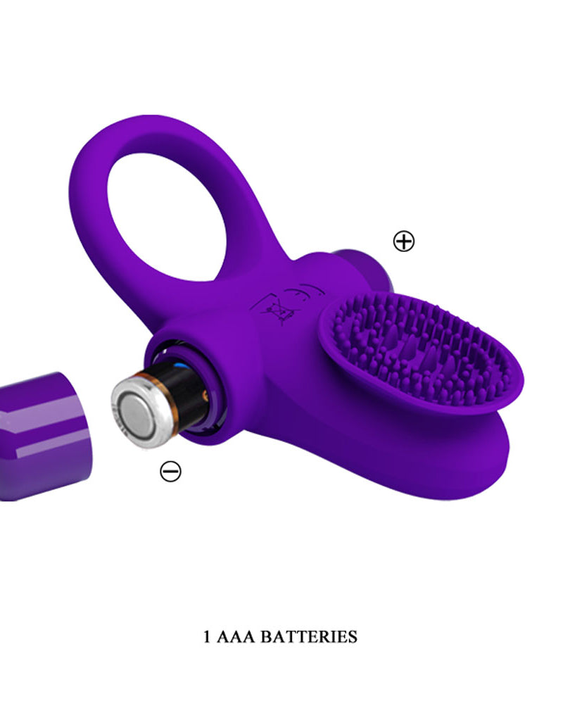 "Pretty Love Vibrating Cock Ring II - Purple BI-210205-1"