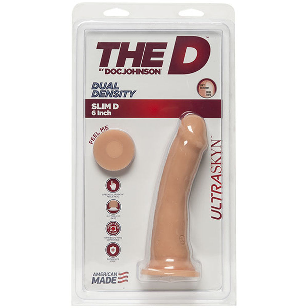 "The D - Slim D - 6 Inch Without Balls - Ultraskyn - Vanilla DJ1700-52-CD"