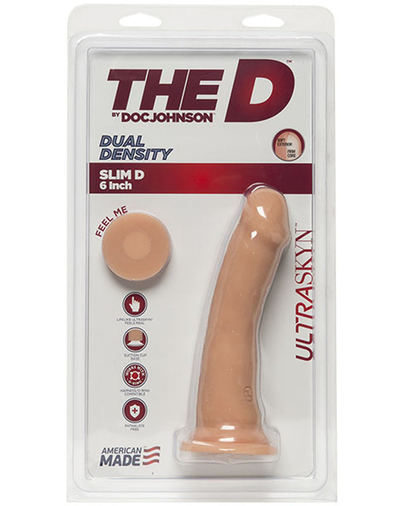 "The D - Slim D - 6 Inch Without Balls - Ultraskyn - Vanilla DJ1700-52-CD"