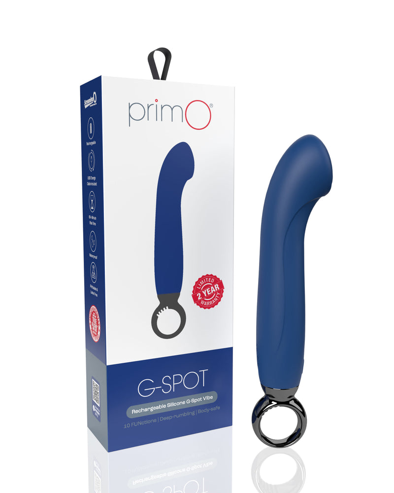"Primo G-Spot Rechargeable Vibrator - Blueberry AP3-BB"