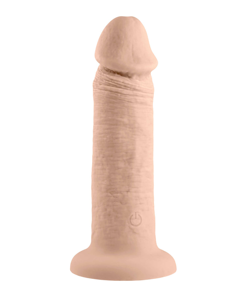 6 Inch Girthy Vibrating Dong - Light