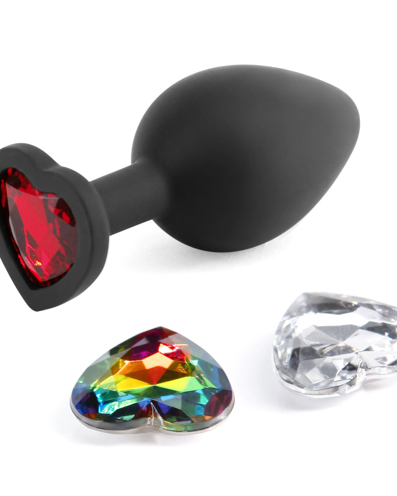 "Glams Xchange Heart - Medium - Black NSN-0514-13"