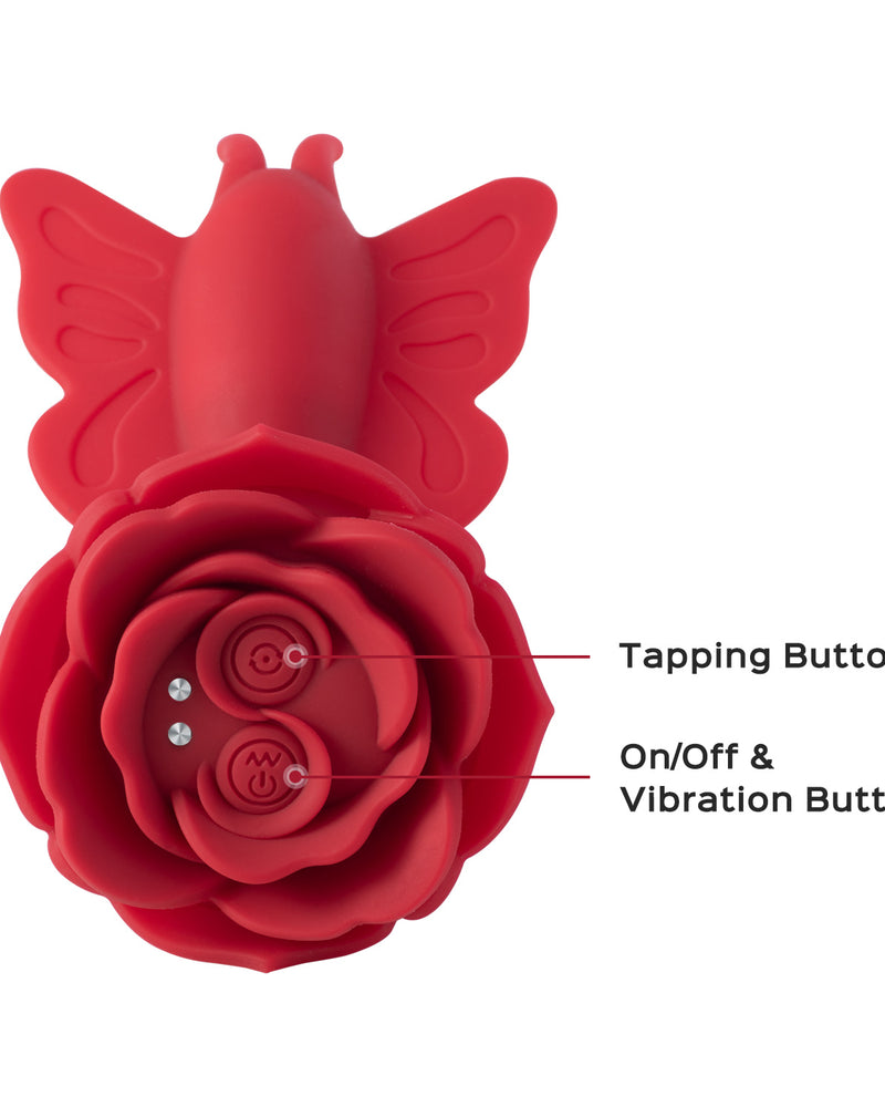 "Layla - Butterfly Clit and G-Spot Vibrator - Red H-JT-32-028RE"