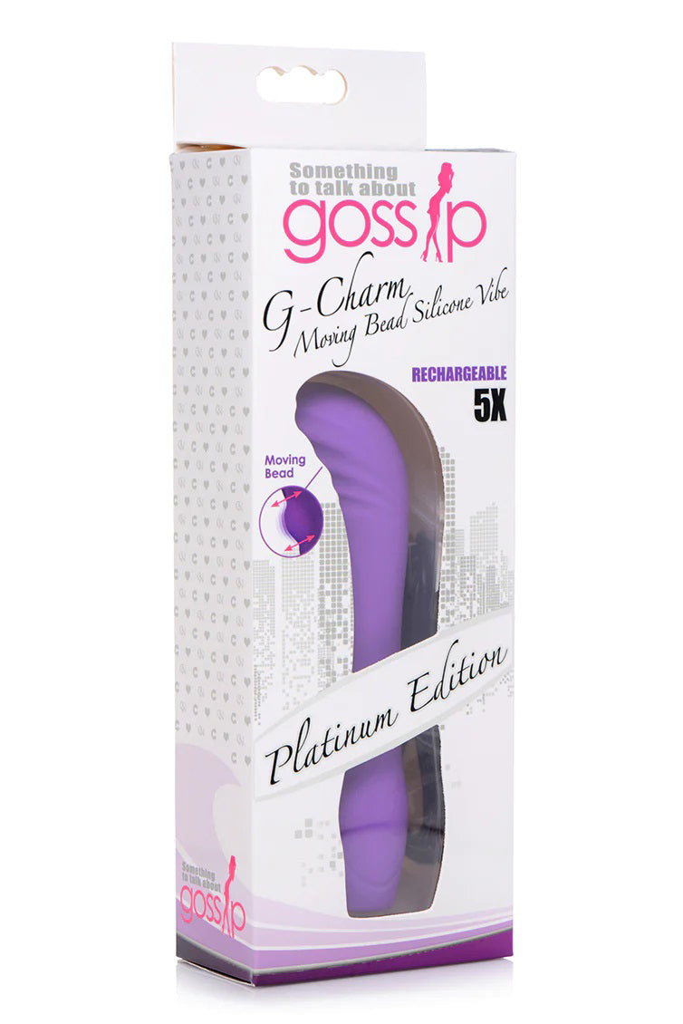 "5x G-Charm Moving G-Spot Bead Mini Vibe - Violet CN-04-0731-40"