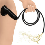 "Guzzler Realistic Penis Sheath With Tube - Black MS-AH109-BLK"