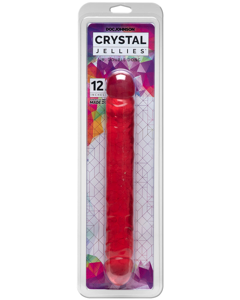 Crystal Jellies Jr. Double Dong 12 Inch - Pink