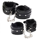 Hook Up 10 Piece Plush Bondage Set - Black