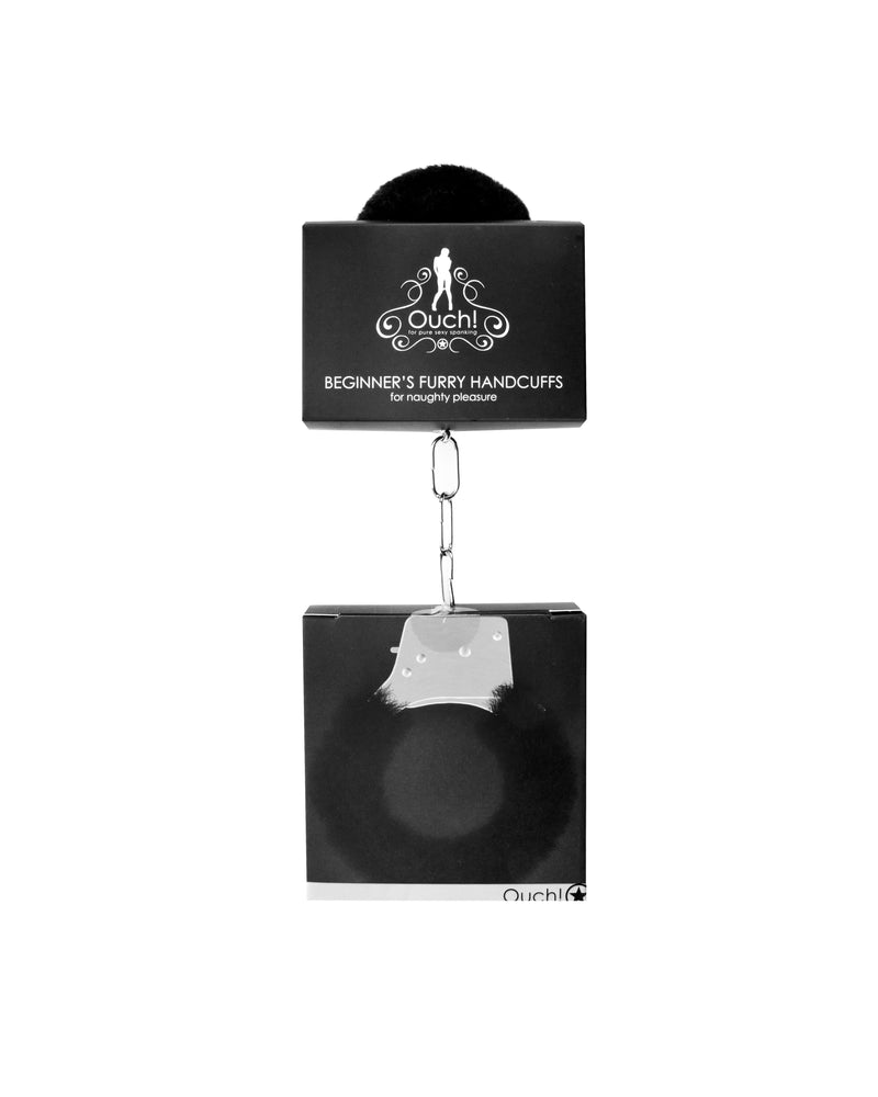 Beginner's Furry Handcuffs - Black