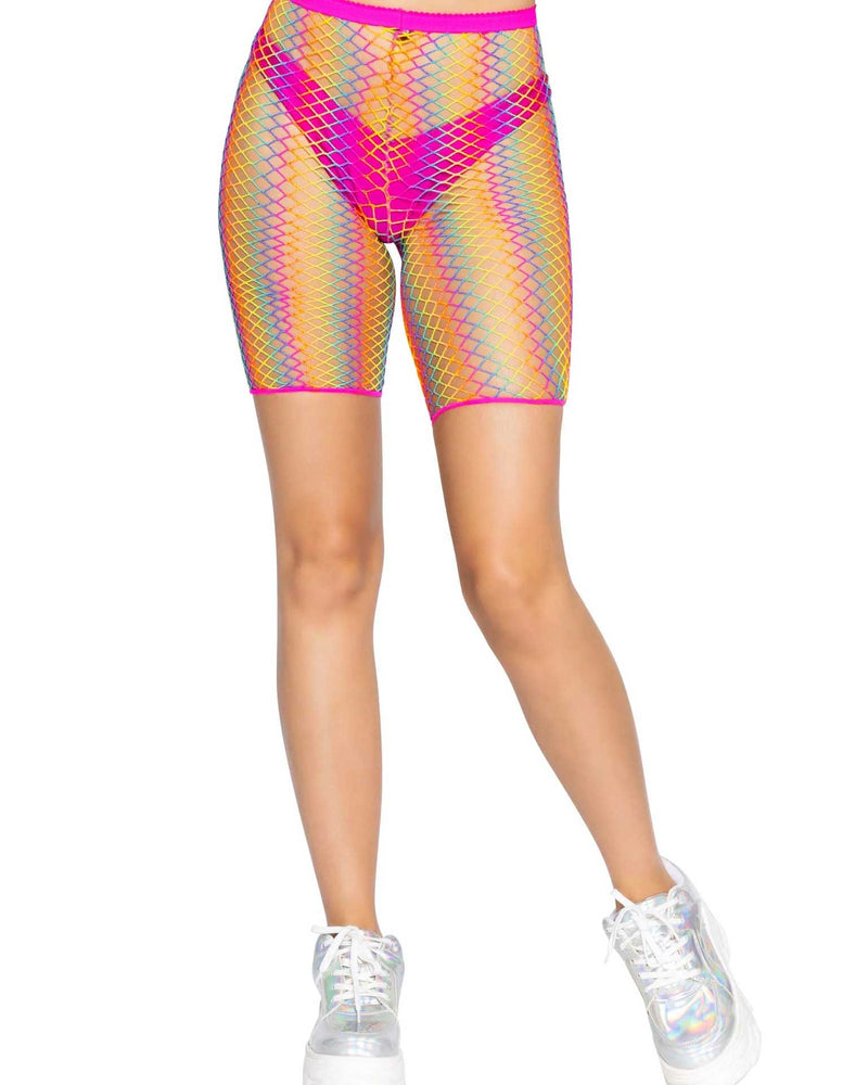 Ombre Rainbow Biker Shorts - One Size - Rainbow