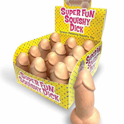 "Super Fun Squishy Dicks Display 12 Ct. LG-CP1181"