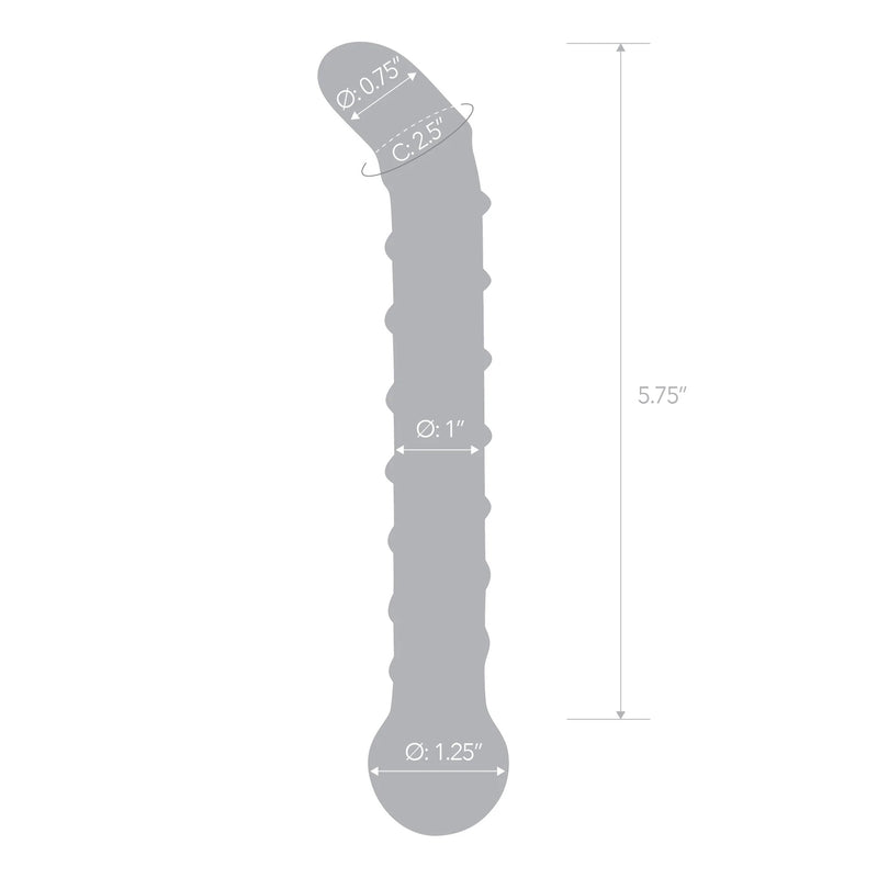 "Mr. Swirly 6.5 Inch G-Spot Glass Dildo GLAS-144"