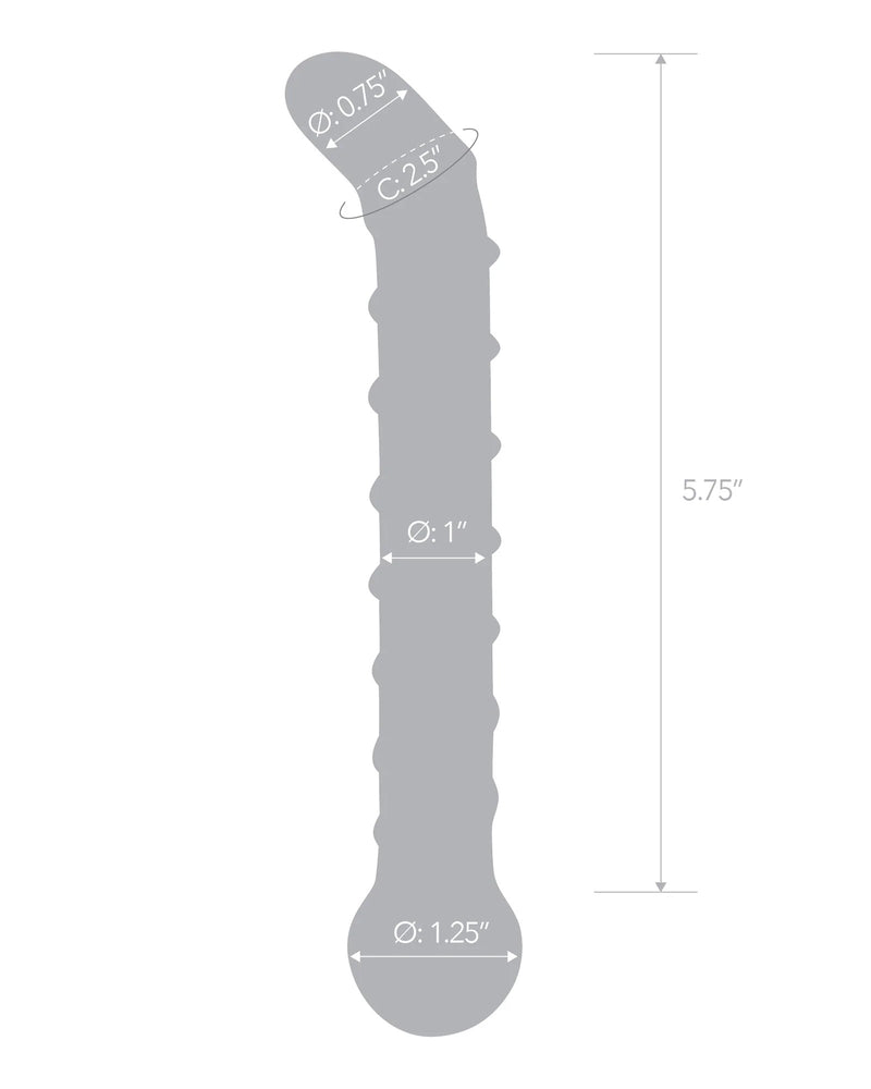 "Mr. Swirly 6.5 Inch G-Spot Glass Dildo GLAS-144"