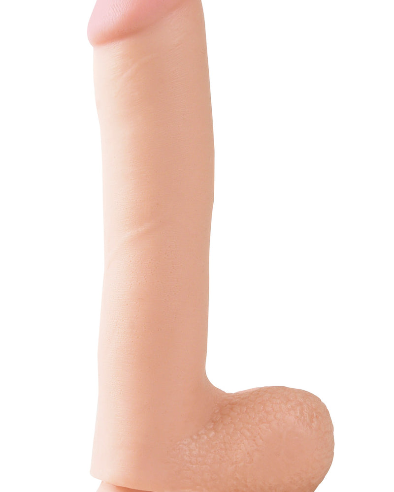 Basix Rubber Works - 10 Inch Dong With Suction Cup - Flesh