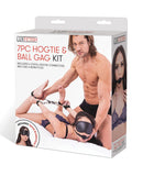 "7 Pc Hogtie and Ball Gag Kit - Black EL-LF1811"