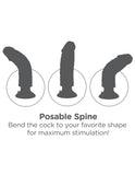 "King Cock 9-Inch Vibrating Cock With Balls - Flesh PD5409-21"