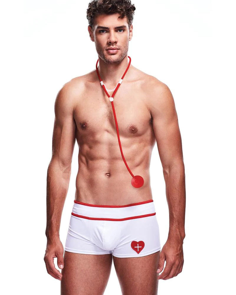 2 Piece Doctor Love Set - Medium/large - White