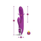 Frenzy - Rabbit Vibe With Clitoral Suction - Berry