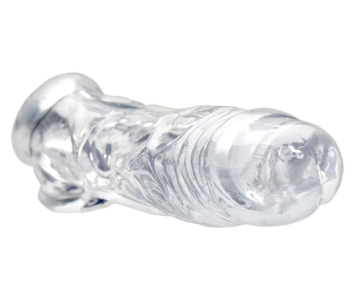 "Realistic Clear Penis Enhancer and Ball Stretcher SM-AF697"