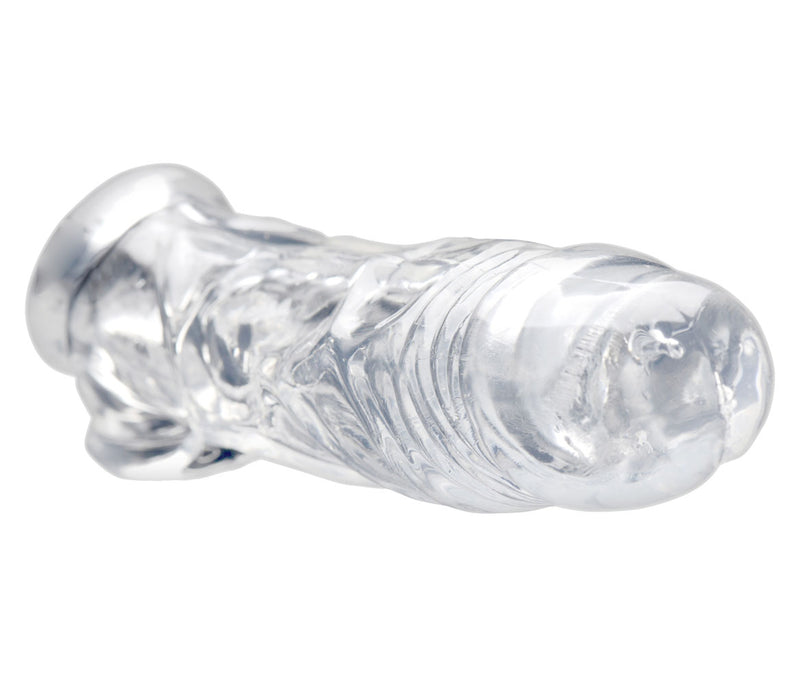 "Realistic Clear Penis Enhancer and Ball Stretcher SM-AF697"