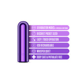 "Kool Vibes - Rechargeable Mini Bullet - Grape BL-14301"