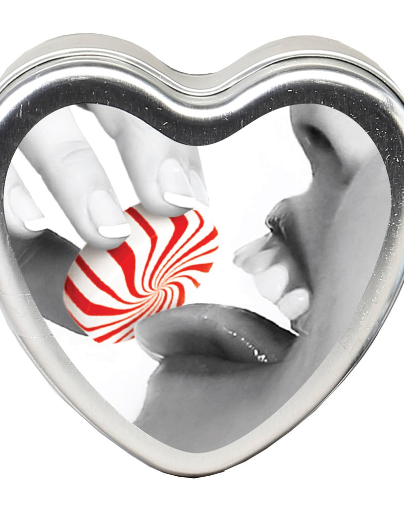 "Edible Heart Candle - Mint - 4 Oz. EB-HSCK008"