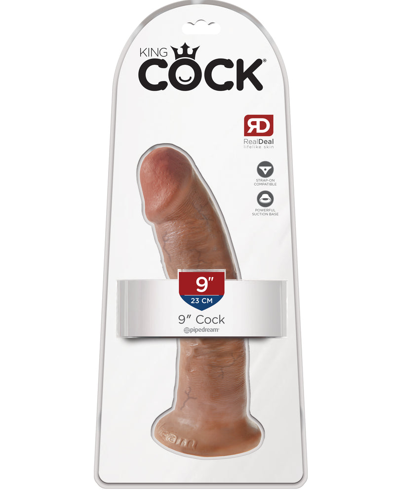 King Cock 9 Inch Cock - Tan