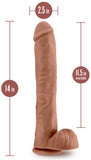 Au Naturel - Daddy - 14 Inch Dildo - Mocha