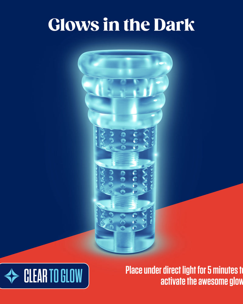"Rize - Luz - Glow in the Dark Self- Lubricating Stroker - Clear BL-06519"