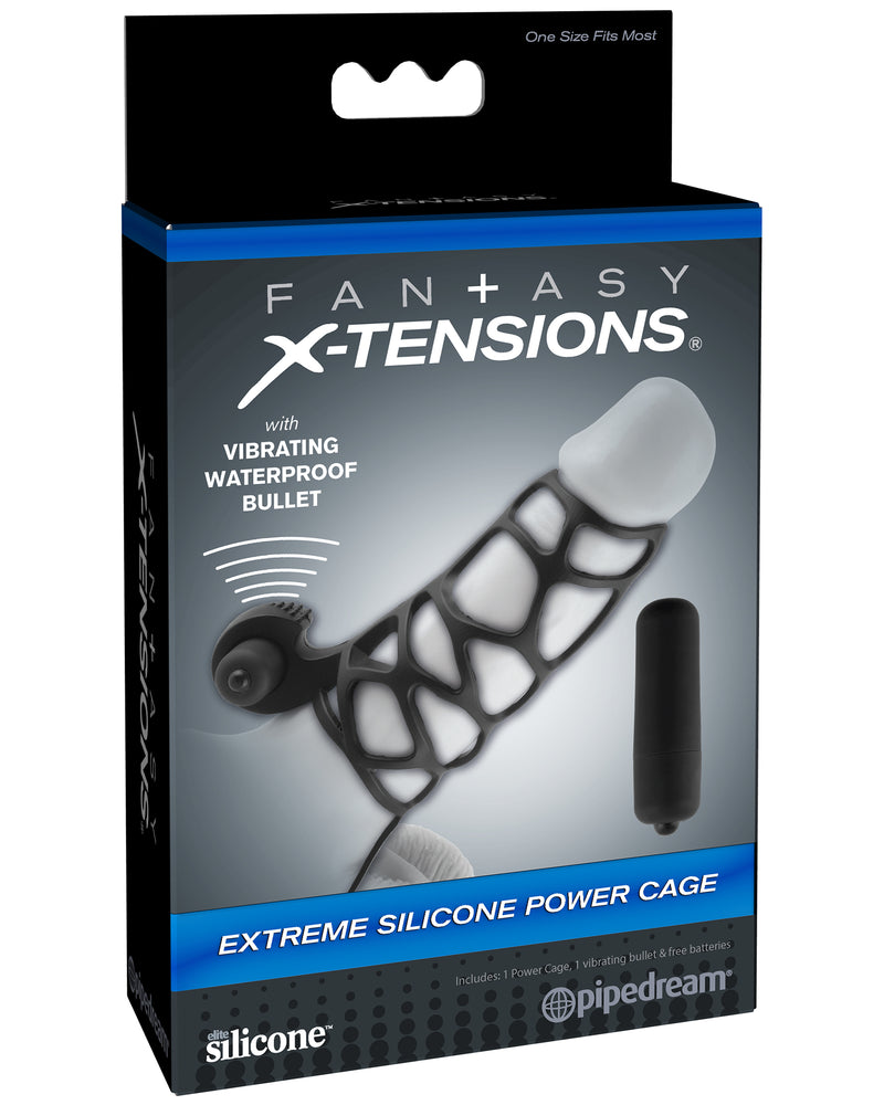 "Fantasy X-Tensions Extreme Silicone Power Cage - Black PD4143-23"