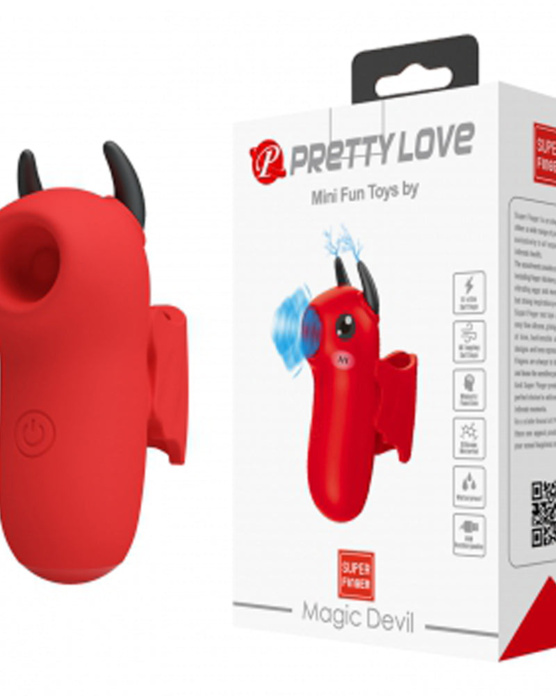 Magic Devil Finger Vibrator - Red