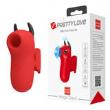 Magic Devil Finger Vibrator - Red