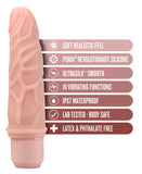 Dr. Skin Silicone - Dr. Robert - 7 Inch Vibrating Dildo -Beige