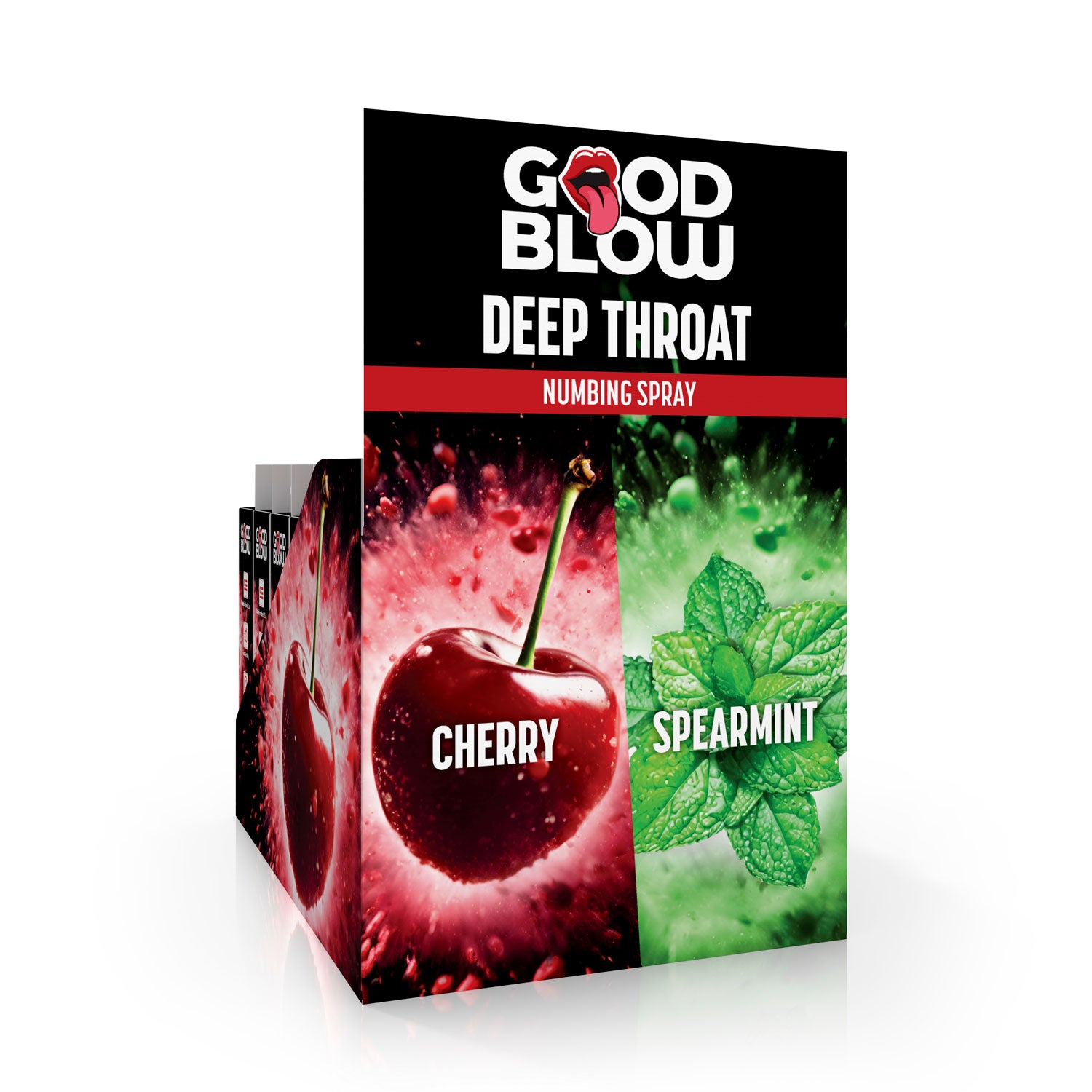 "Deep Throat Numbing Spray Pop Display - Cherry/spearmint 24 Pcs GB-AH589"