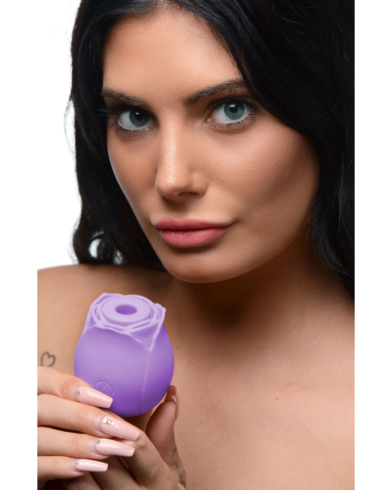 "Bloomgasm Wild Rose 10x Suction Clit Stimulator -  Purple INM-AG871"
