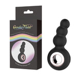 "Gender Fluid Quiver Anal Ring Bead Vibe - Black GFL-4264"